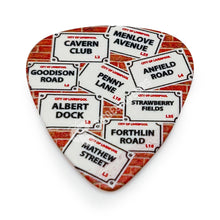 Load image into Gallery viewer, Liverpool Guitar Plectrum-Street Names