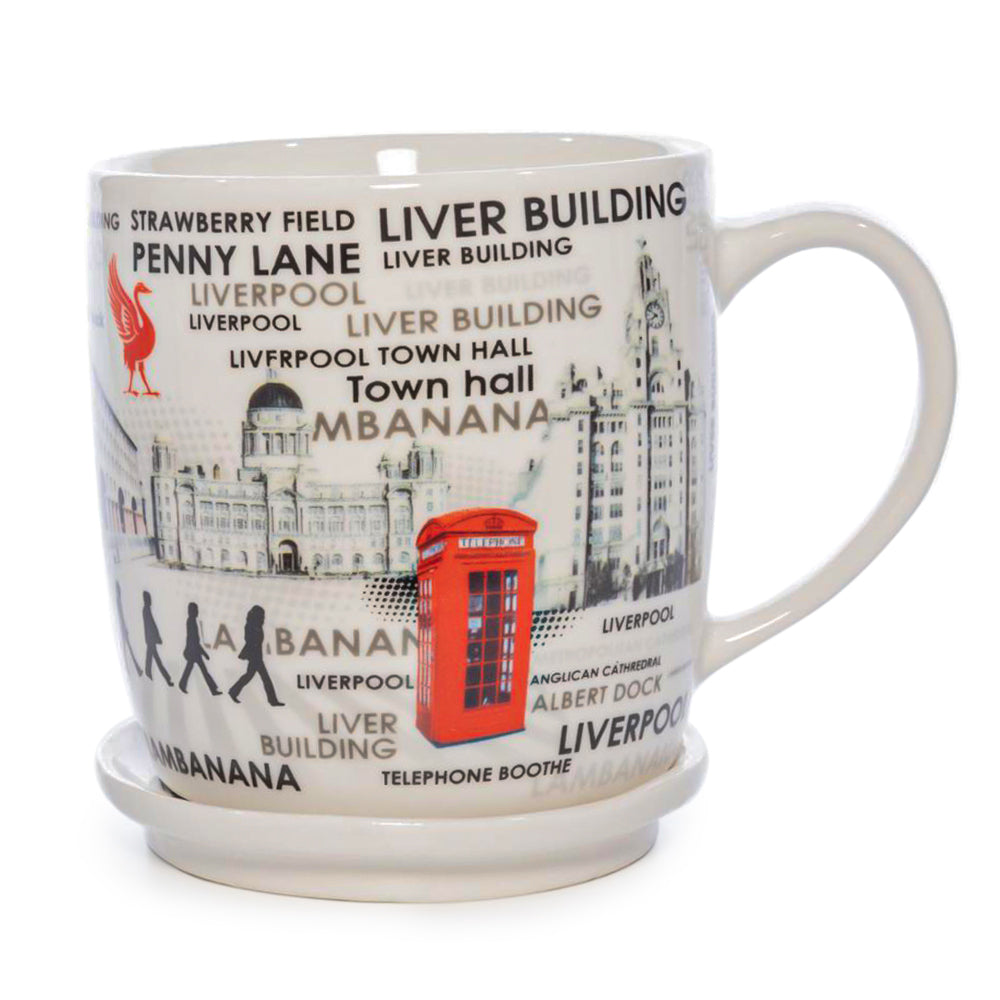 Liverpool Ceramic Mug and Coaster Set