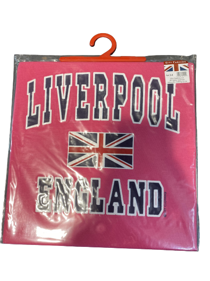 Liverpool Kids T Shirt Pink Souvenir Store British Souvenirs