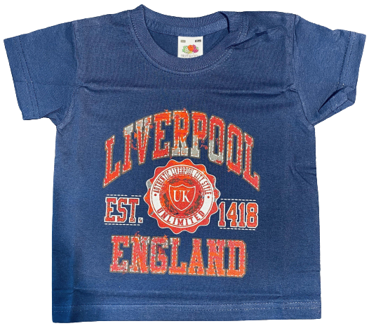 Liverpool Kids T-Shirt Navy