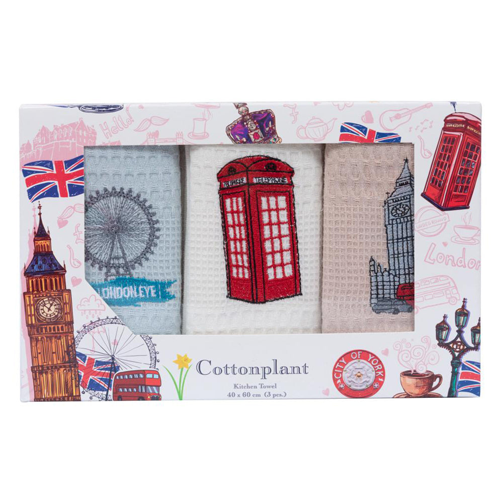 London Iconic Tea Towel Set of 3