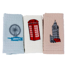 Load image into Gallery viewer, London Iconic Tea Towel Set of 3