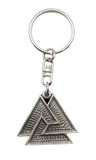 Pewter keyring Valknut