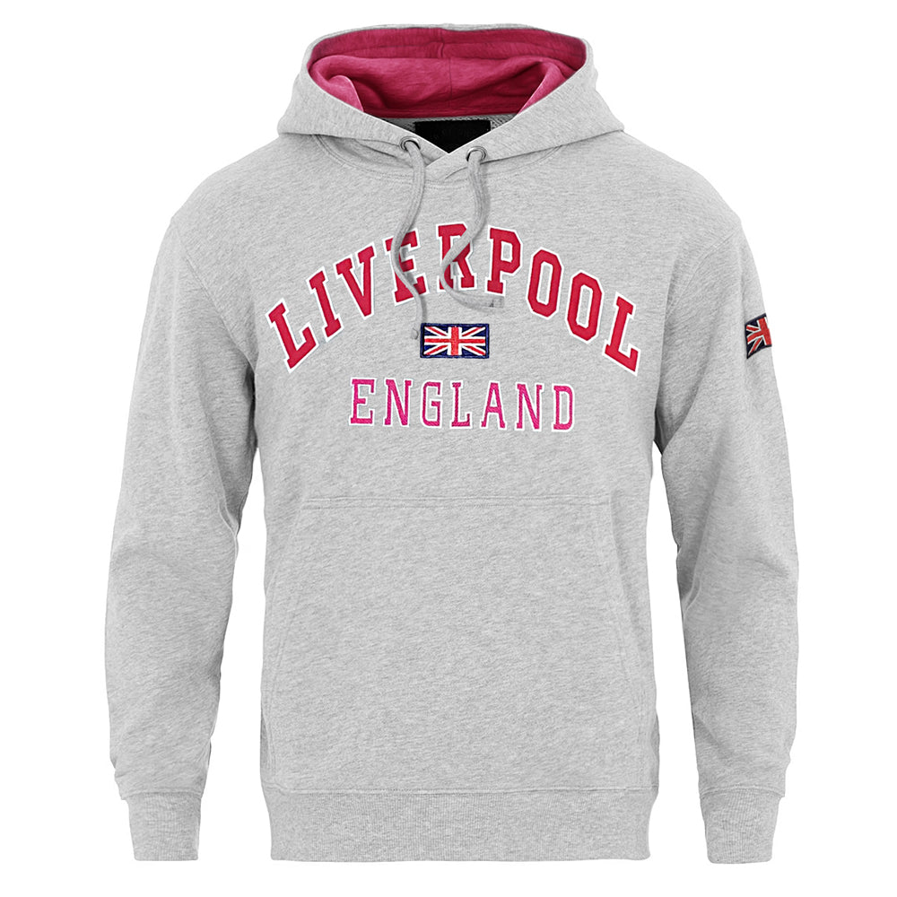 Sweatshirt Liverpool England Grey Pink Pullover Youth