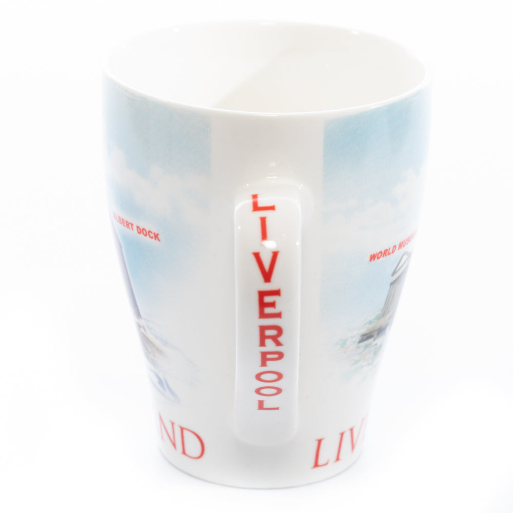 Liverpool Collage Blue Coffee Mug