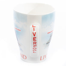 Load image into Gallery viewer, Liverpool Collage Blue Coffee Mug