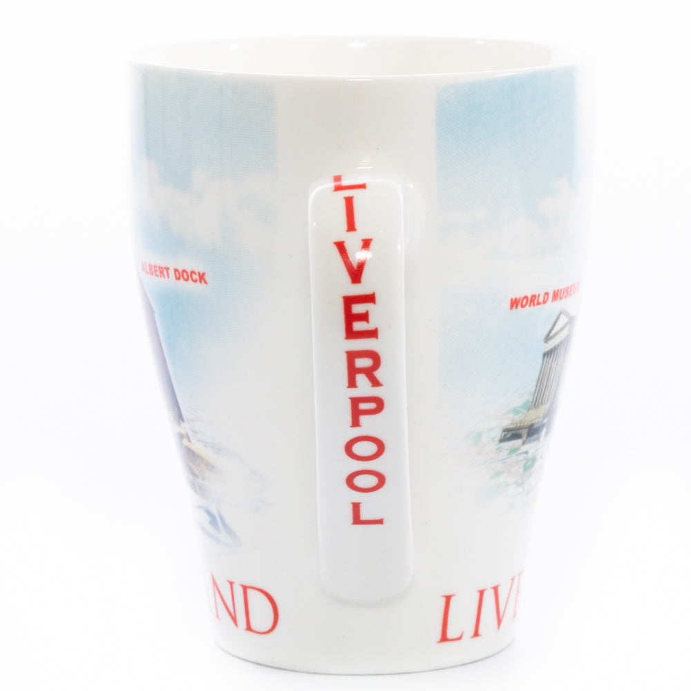 Liverpool Collage Blue Coffee Mug