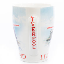 Load image into Gallery viewer, Liverpool Collage Blue Coffee Mug