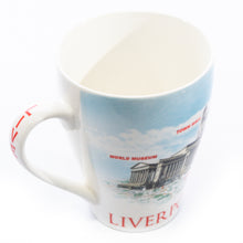 Load image into Gallery viewer, Liverpool Collage Blue Coffee Mug