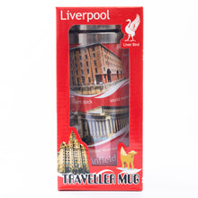 Load image into Gallery viewer, Liverpool Collage Red Travel Mug