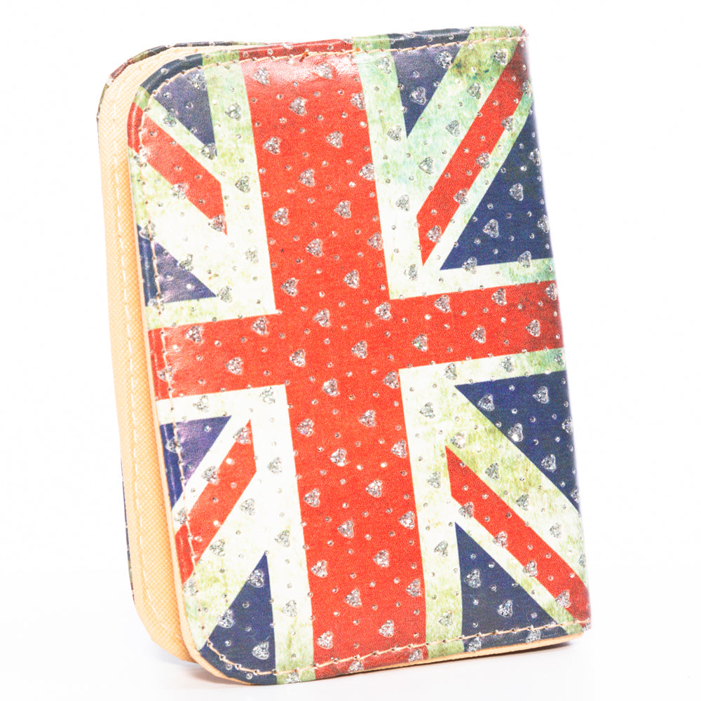 Glittered Mini Union Jack Wallet