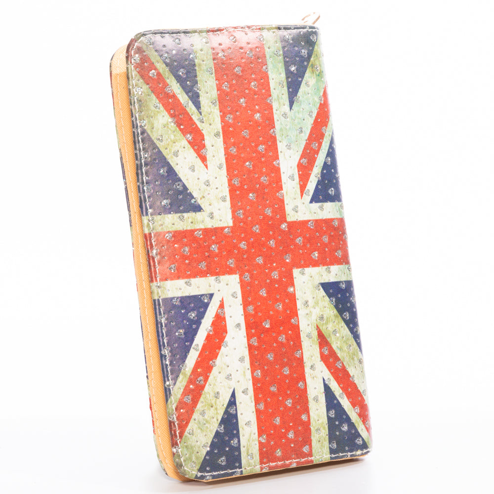 Glittered Union Jack Wallet