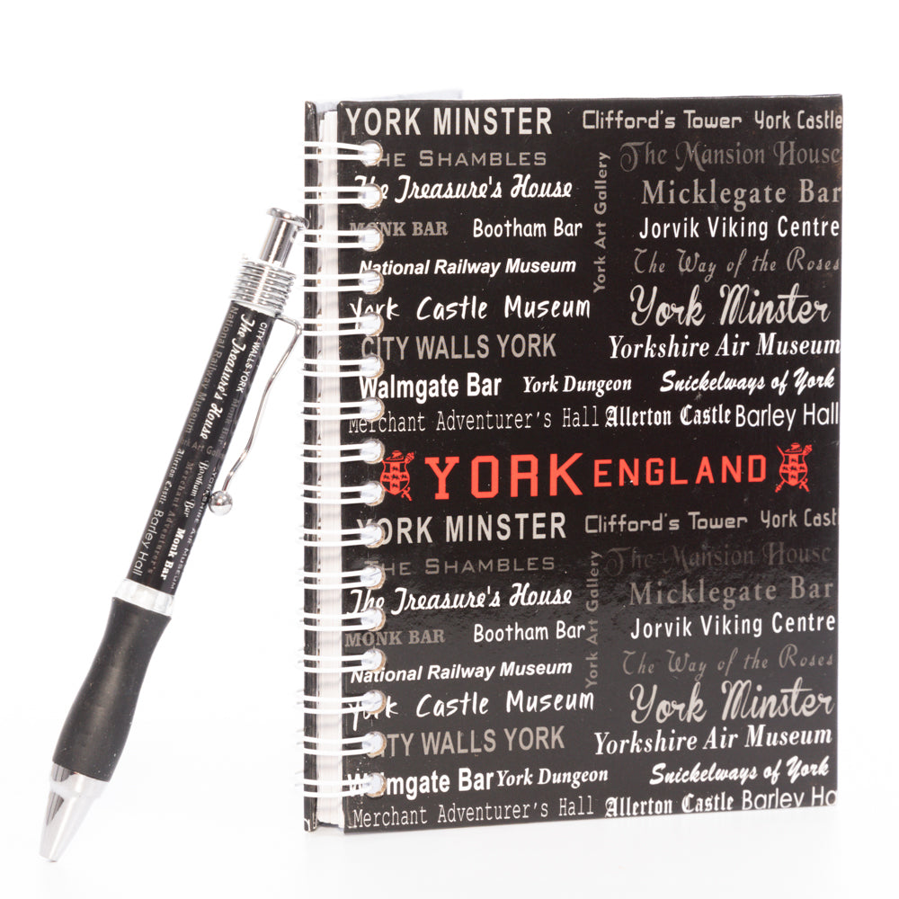 York Spiral Note Book & Pen Set