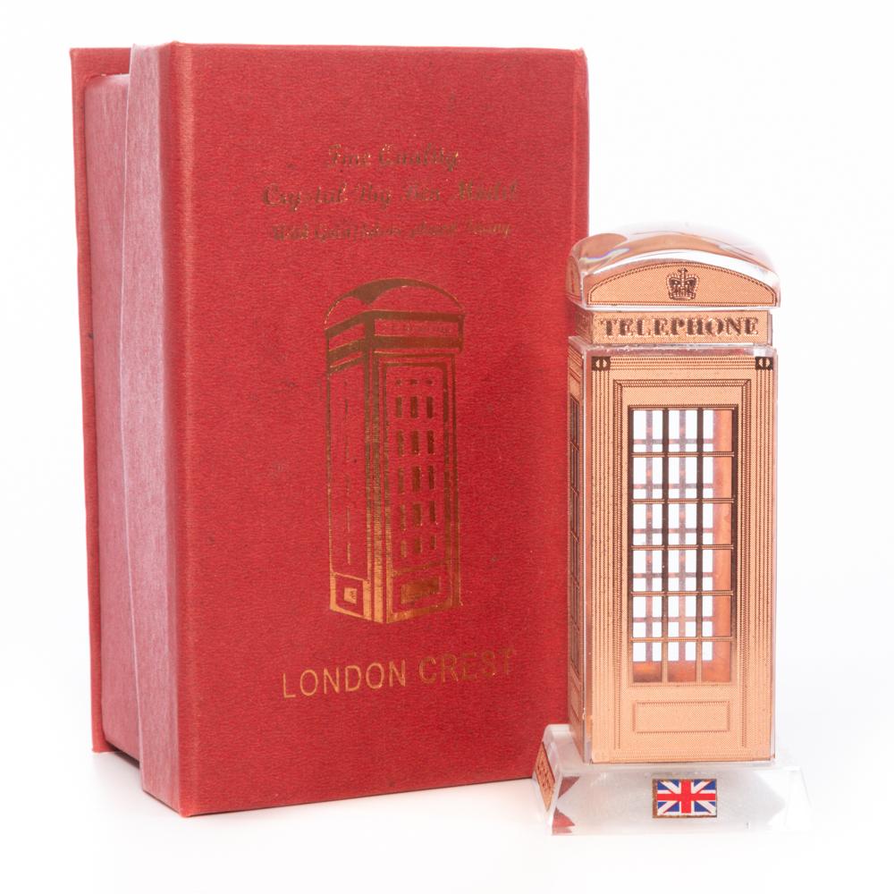 Crystal Telephone Booth 9 cm - London Collectables
