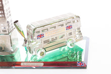 Load image into Gallery viewer, Crystal Silver London Bus & Big Ben Pen Holder