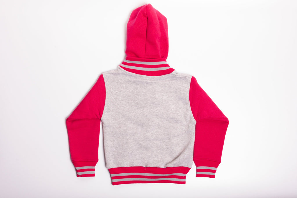 Sweatshirt York England Grey-Fusia- Youth - Pridesouvenirs