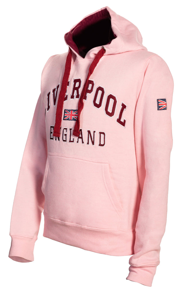 Sweatshirt Liverpool England Pink-Maroon Pullover Youth - britishsouvenirs
