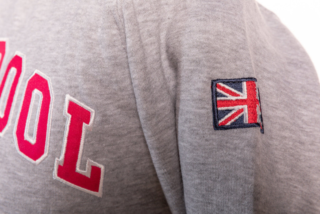 Sweatshirt Liverpool England Grey-Pink Pullover Youth - Pridesouvenirs