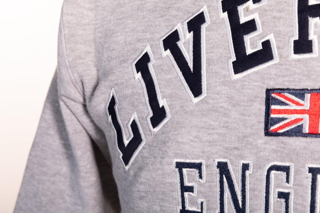 Sweatshirt Liverpool England Grey-Navy Pullover Adult - Pridesouvenirs
