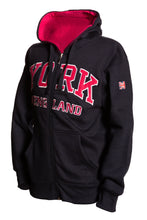 Load image into Gallery viewer, Sweatshirt York England Navy-Pink Zipper Youth - Pridesouvenirs
