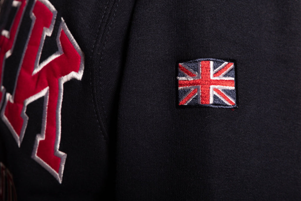 Sweatshirt York England Navy-Pink Zipper Youth - Pridesouvenirs