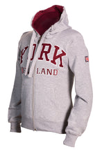 Load image into Gallery viewer, Sweatshirt York England Grey-Maroon Zipper Youth - Pridesouvenirs