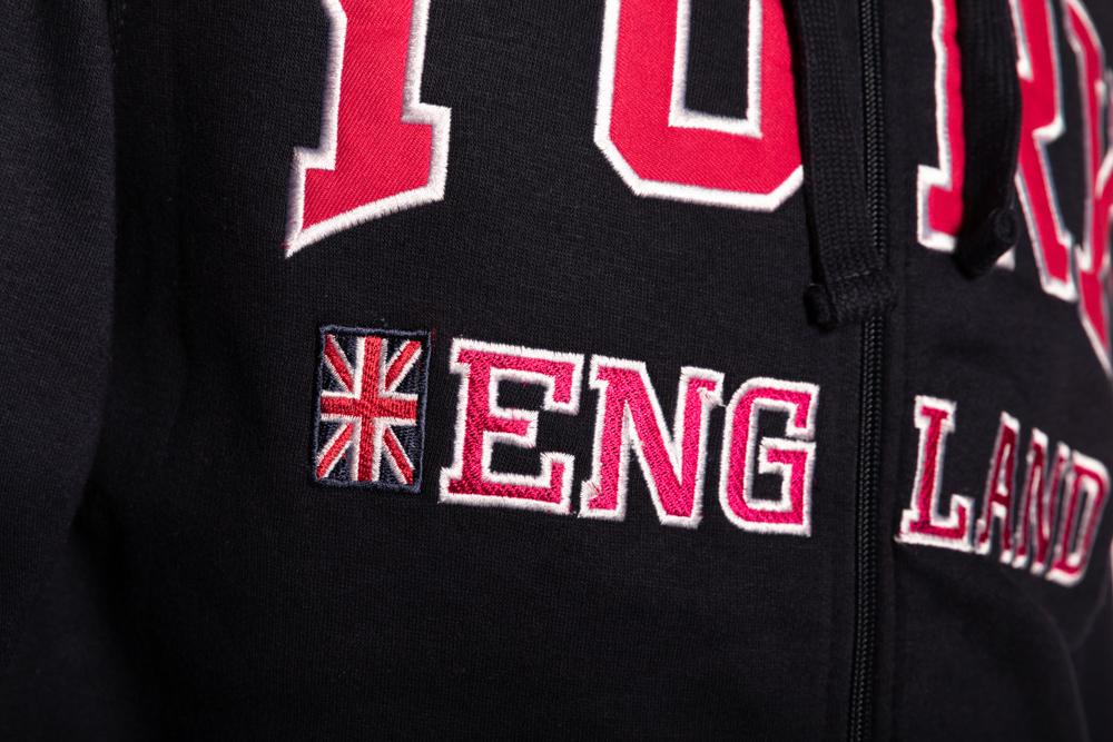 Sweatshirt York England Navy-Pink Zipper Youth - Pridesouvenirs