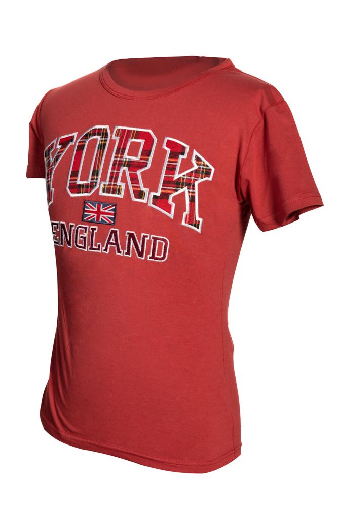 T-Shirt York Embroidery-Maroon - Pridesouvenirs