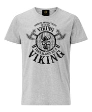 Load image into Gallery viewer, Always Be Viking T-Shirt with Axe and Shield- Grey - Pridesouvenirs