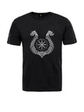 York Viking Aegishjalmur Helm Of Awe T-shirt- Black