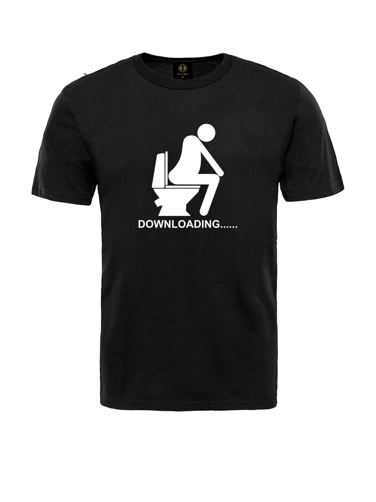 Downloading  Black T-shirt - British Souvenirs