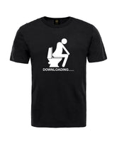 Load image into Gallery viewer, Downloading  Black T-shirt - British Souvenirs