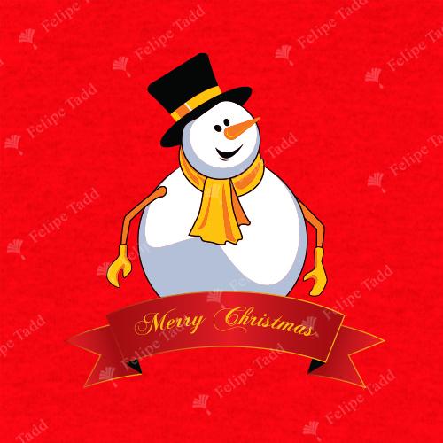 Christmas Snowman Red T-Shirt | christmas tshirt mens