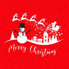 Load image into Gallery viewer, Christmas Landscape Red T-Shirt - Christmas T-Shirt | christmas tshirt for men