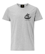 Load image into Gallery viewer, Embroidered Viking Boat T-Shirt- Grey - Britishsouvenirs