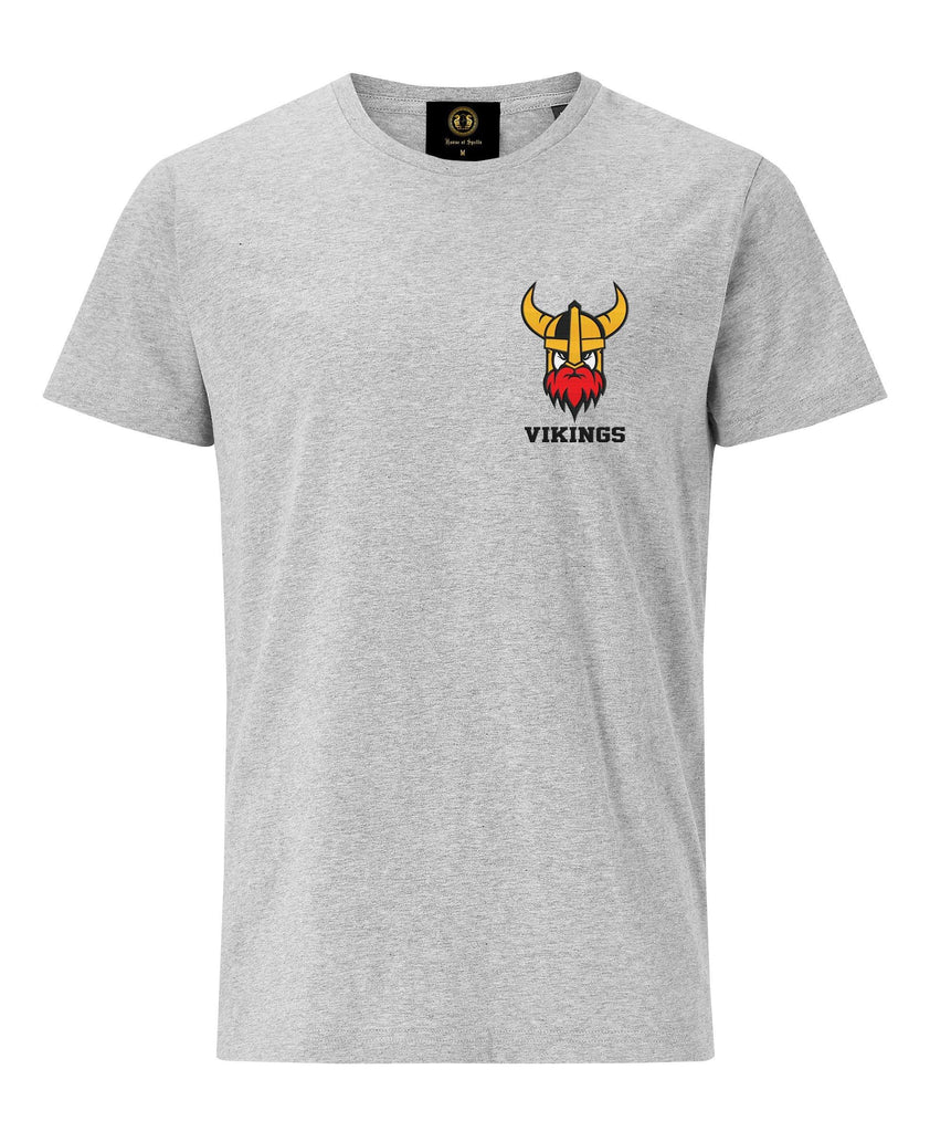 Embroidered Viking Helmet T-Shirt- Grey - Pridesouvenirs