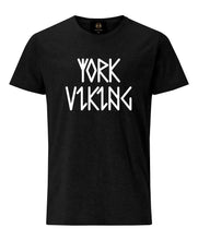 Load image into Gallery viewer, York Viking In Runes Printed T-Shirt- Black - Pridesouvenirs