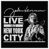 John Lennon Standard Woven Patch: Live in New York City