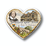 STRATFORD UPON AVON SCENES HEART EPOXY MAGNET
