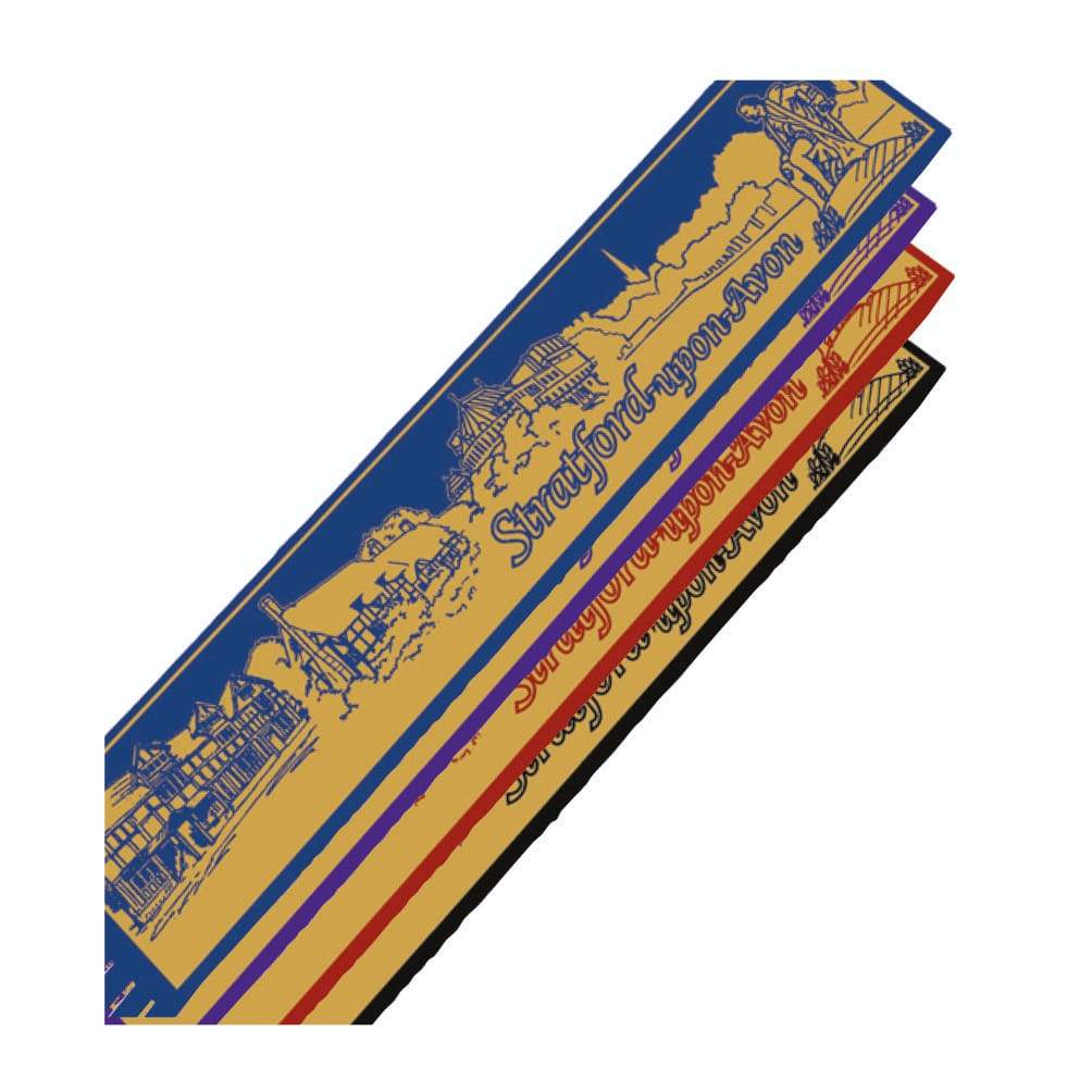 STRATFORD UPON AVON SKYLINE LEATHER BOOKMARK - Britishsouvenirs