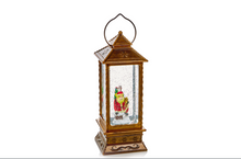 Load image into Gallery viewer, Santa-Christmas LED Glitter Water Spinner Lantern