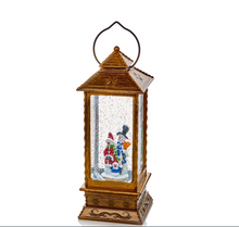 Load image into Gallery viewer, Snowman-Christmas LED Glitter Water Spinner Lantern