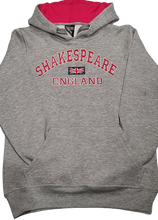 Load image into Gallery viewer, Shakespeare Hoodie Grey With Pink Hood