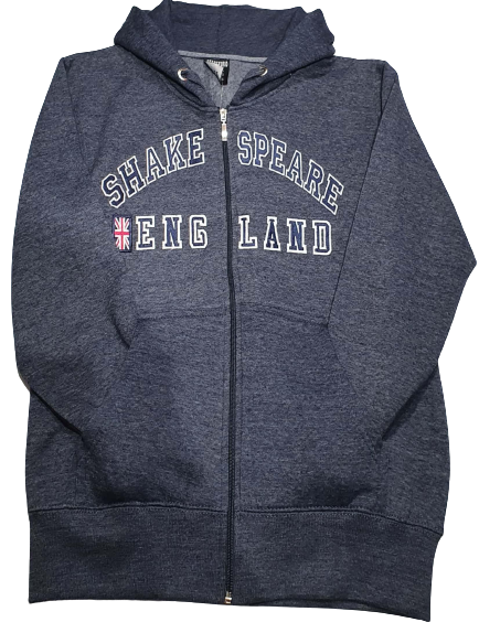 Shakespeare Hoodie Blue