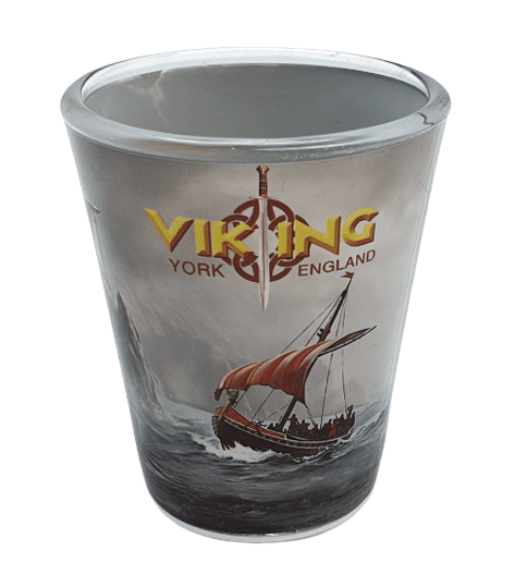 Shot Glass York Viking ship