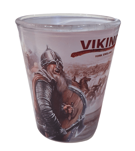Shot glass York viking soldier