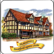 Load image into Gallery viewer, Stratford Upon Avon Birthplace Coaster - Pridesouvenir