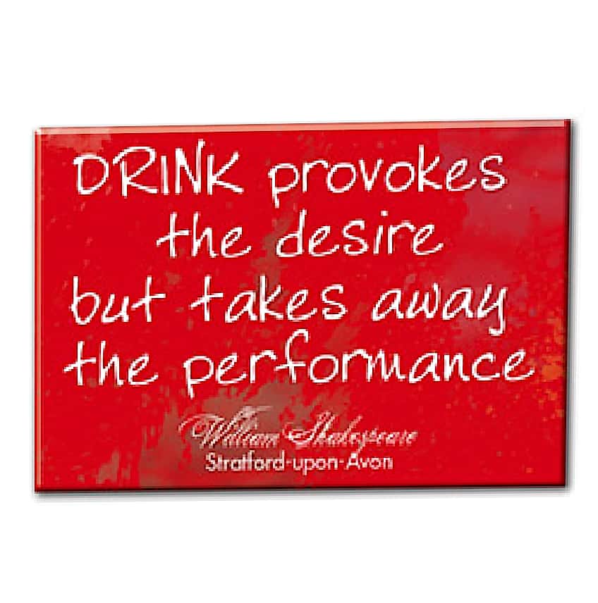 Stratford Upon Avon Drink Provokes Tin Plate Magnet - britishsouvenir