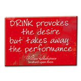 Stratford Upon Avon Drink Provokes Tin Plate Magnet