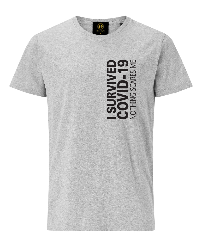 Nothing Scares Me - Grey Cotton T-Shirt